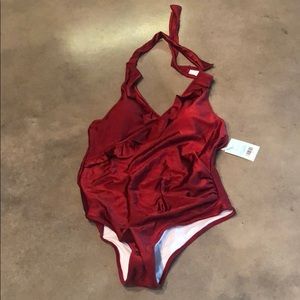 CUPSHE On a Whim Falbala Swimsuit L NWT